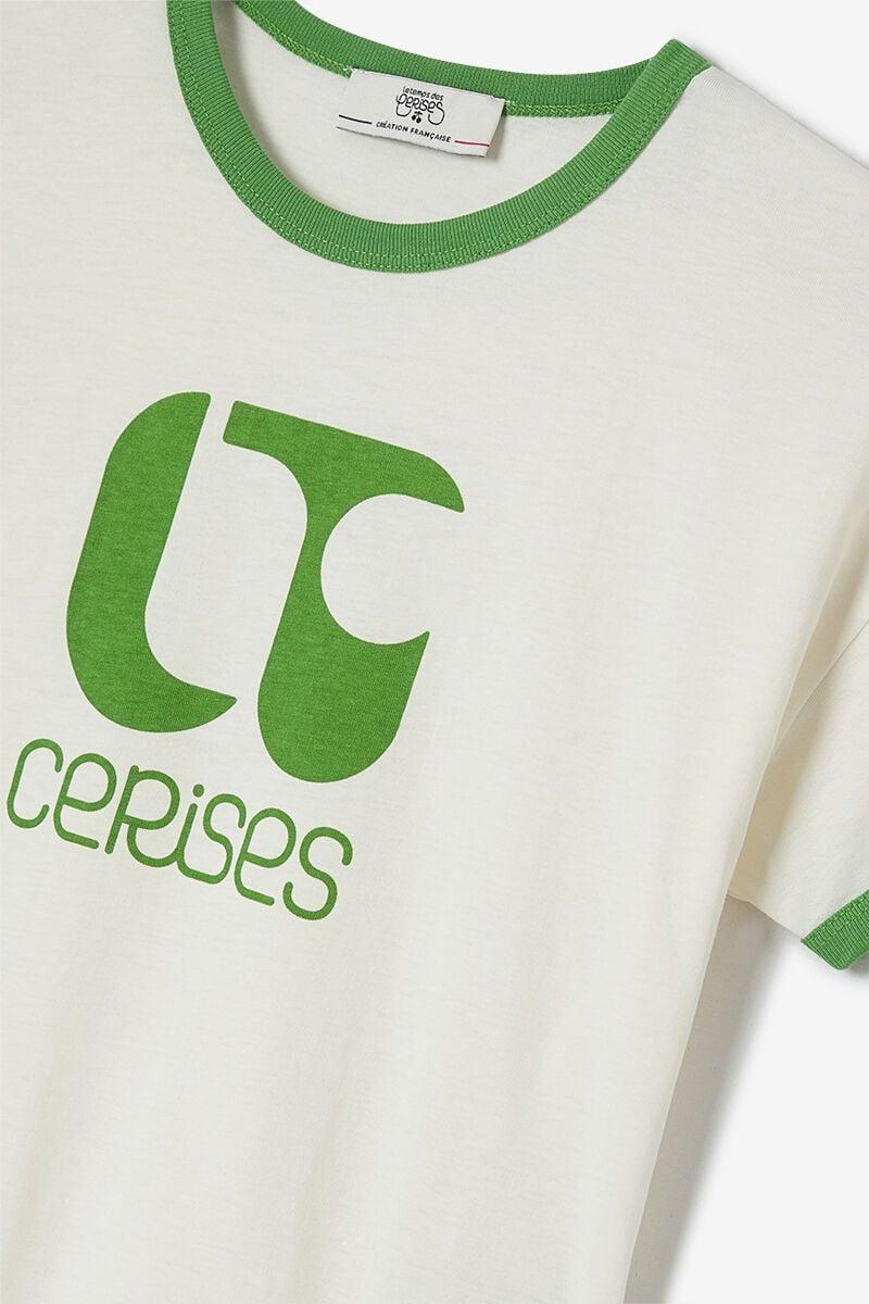 Le Temps Des Cerises T-shirt Estafagi Blanc Imprimé