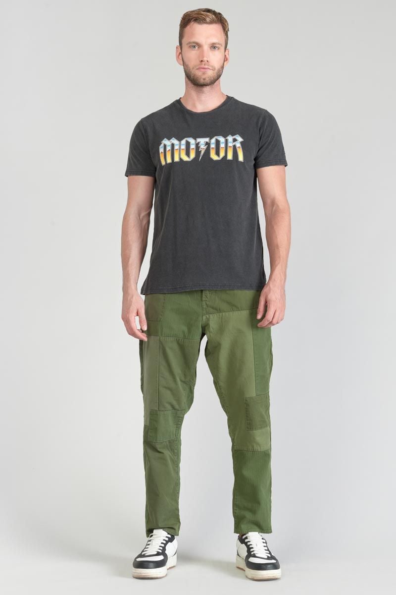 Le Temps Des Cerises T-shirt Gabrent Gris Délavé Imprimé