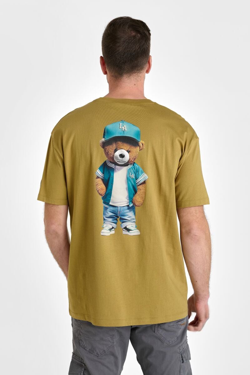 le temps des cerises T-shirt Lom beige foncé imprimé