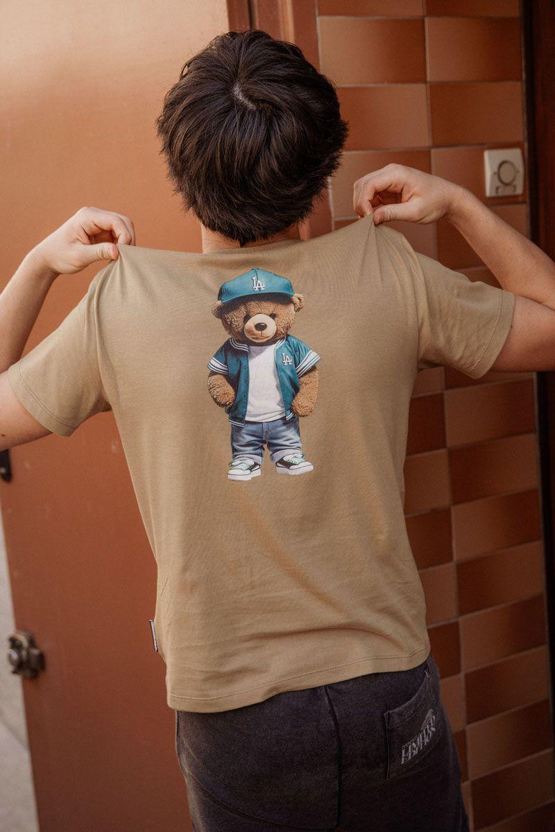 le temps des cerises T-shirt Lombo beige foncé imprimé