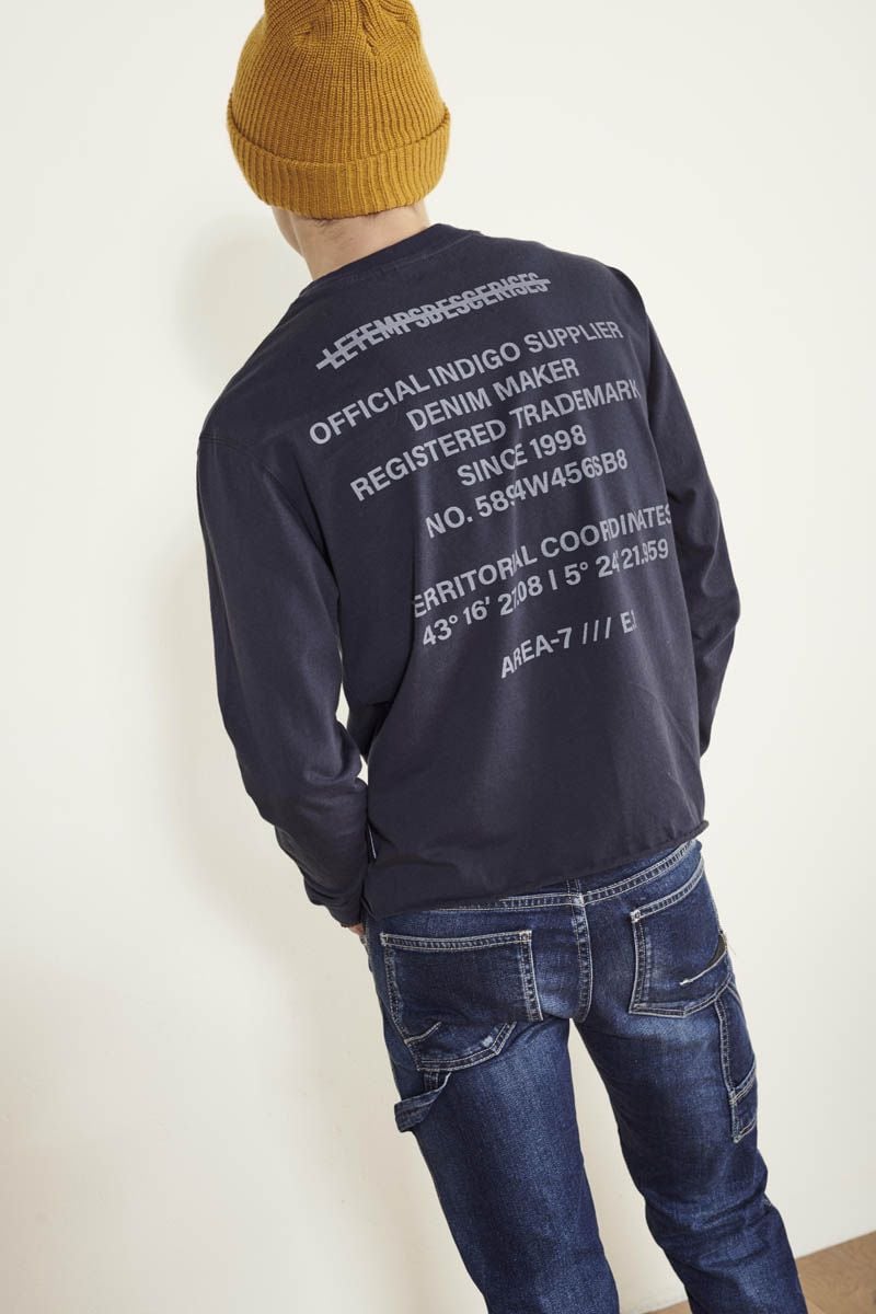 Le Temps Des Cerises T-shirt Manches Longues Tankibo Bleu Marine