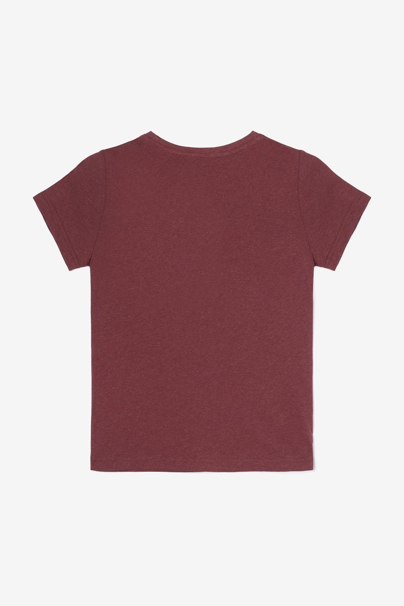 Le Temps Des Cerises T-shirt Nastiagi Bordeaux Imprimé