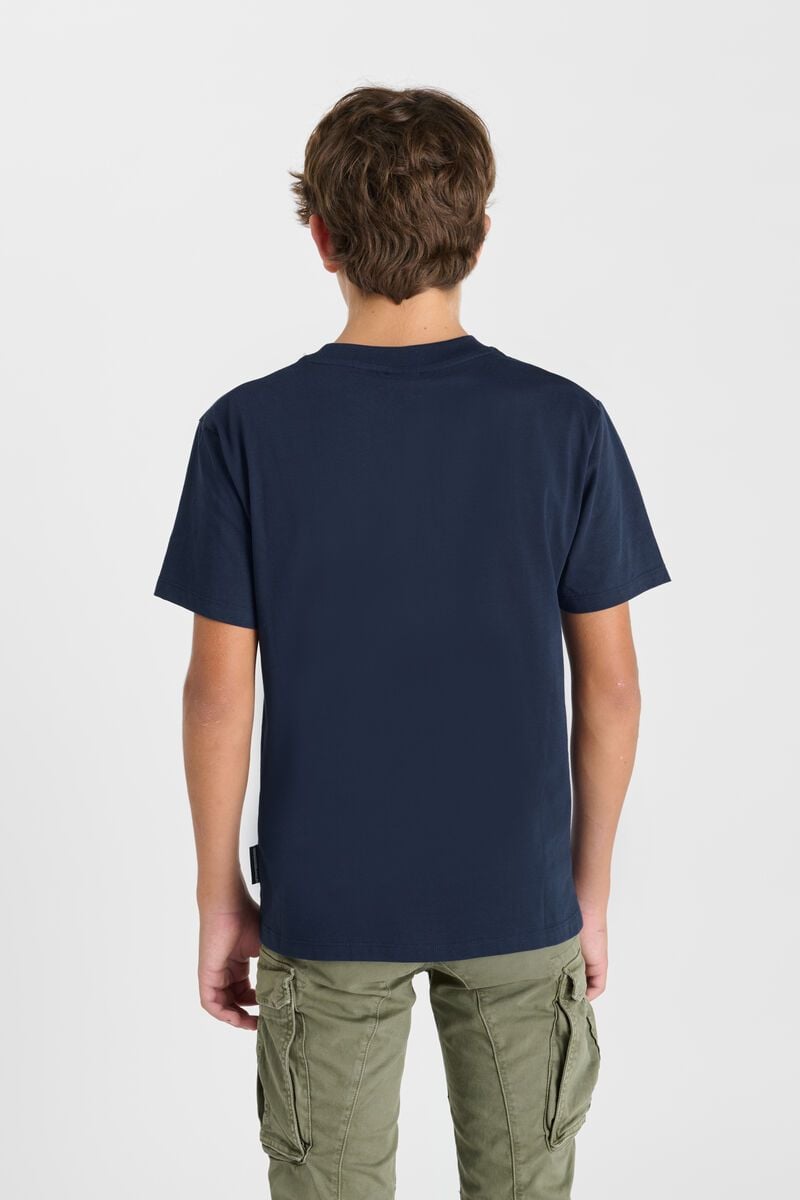 Le Temps Des Cerises T-shirt Necbo Bleu Marine Imprimé