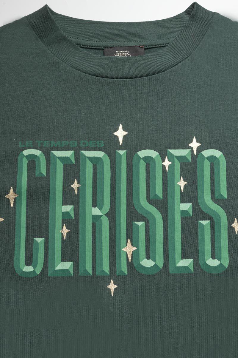 Le Temps Des Cerises T-shirt Priahgi Vert Bouteille
