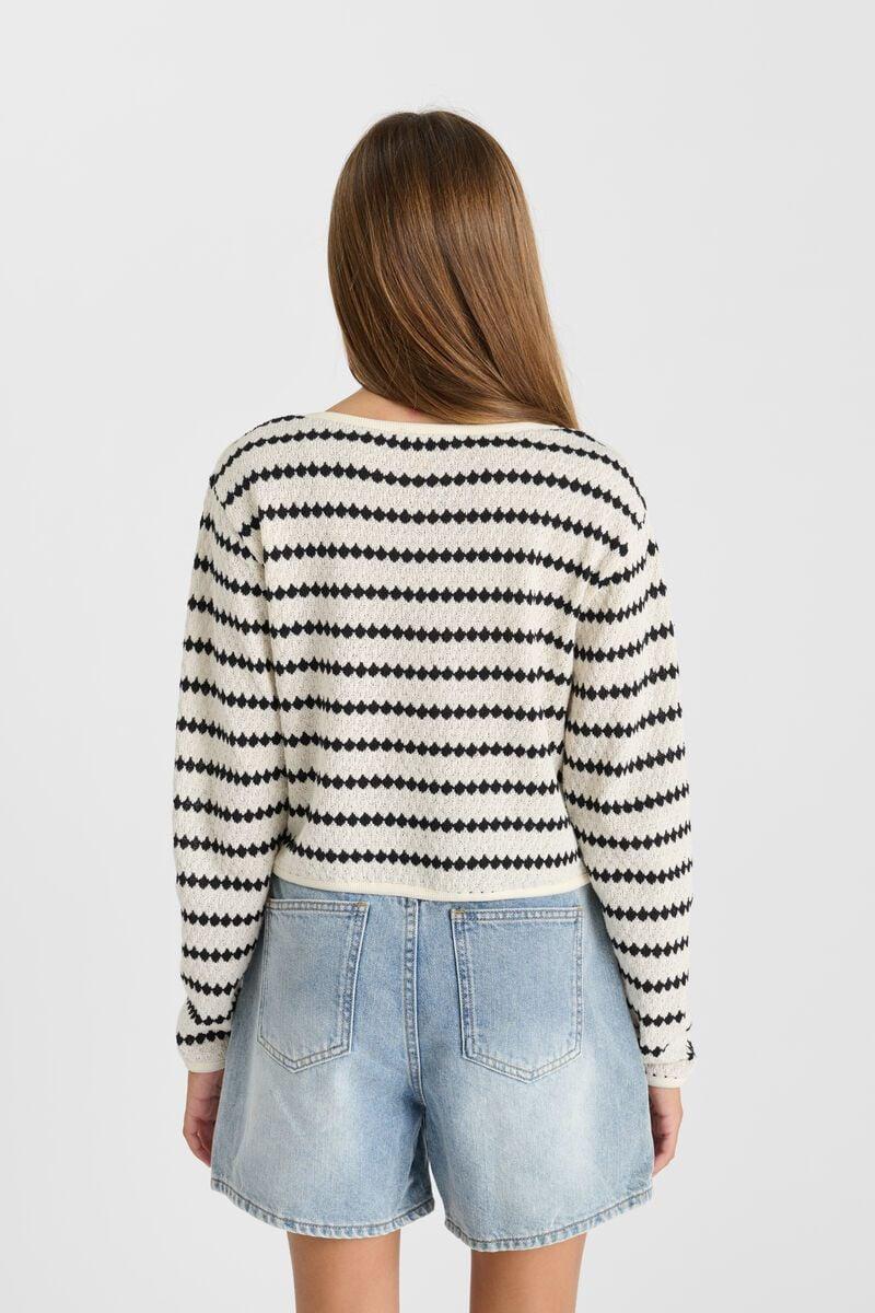 Le Temps Des Cerises T-shirt Ratogi En Maille à Rayures