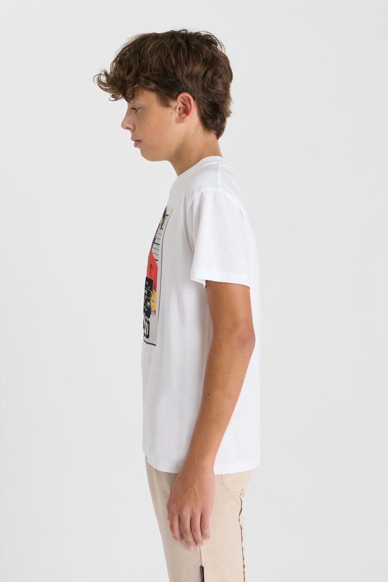 Le Temps Des Cerises T-shirt Renaudbo Blanc Imprimé