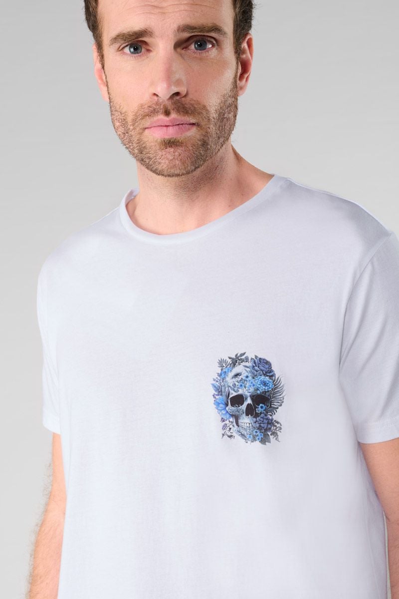 Le Temps Des Cerises T-shirt Santiago Blanc Imprimé
