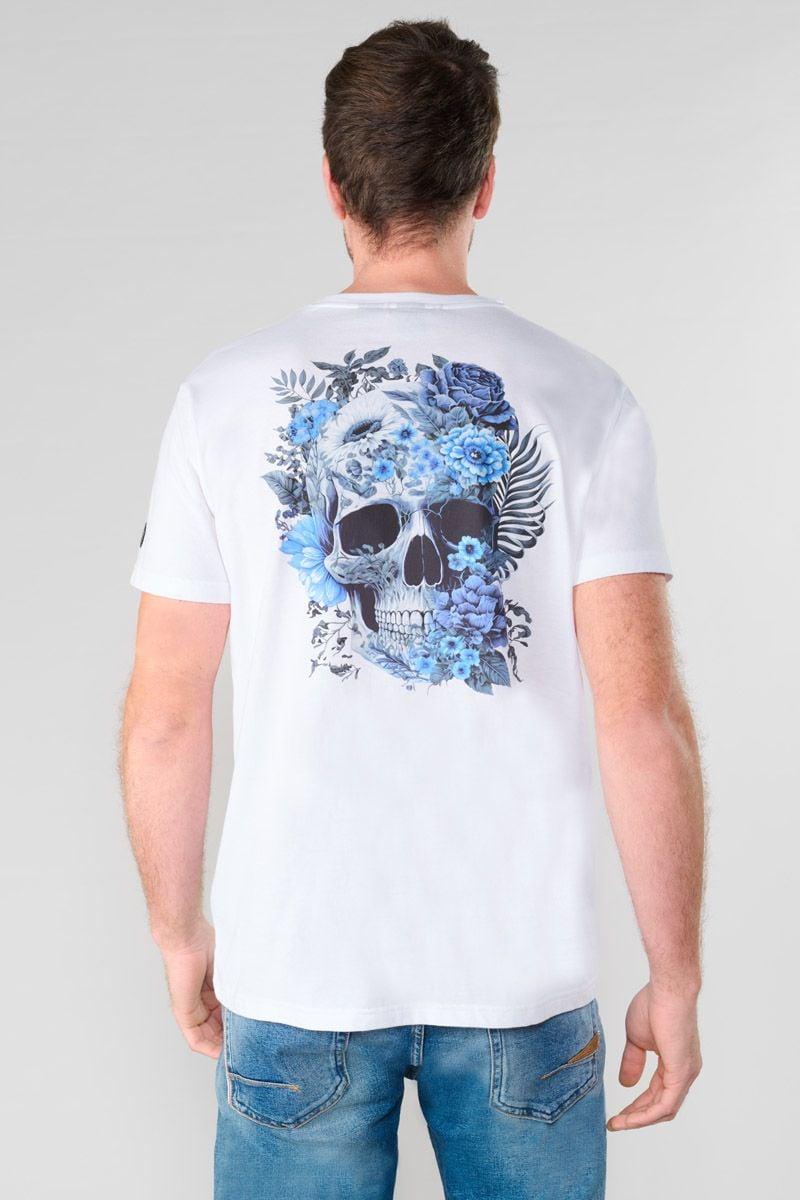 le temps des cerises T-shirt Santiago blanc imprimé
