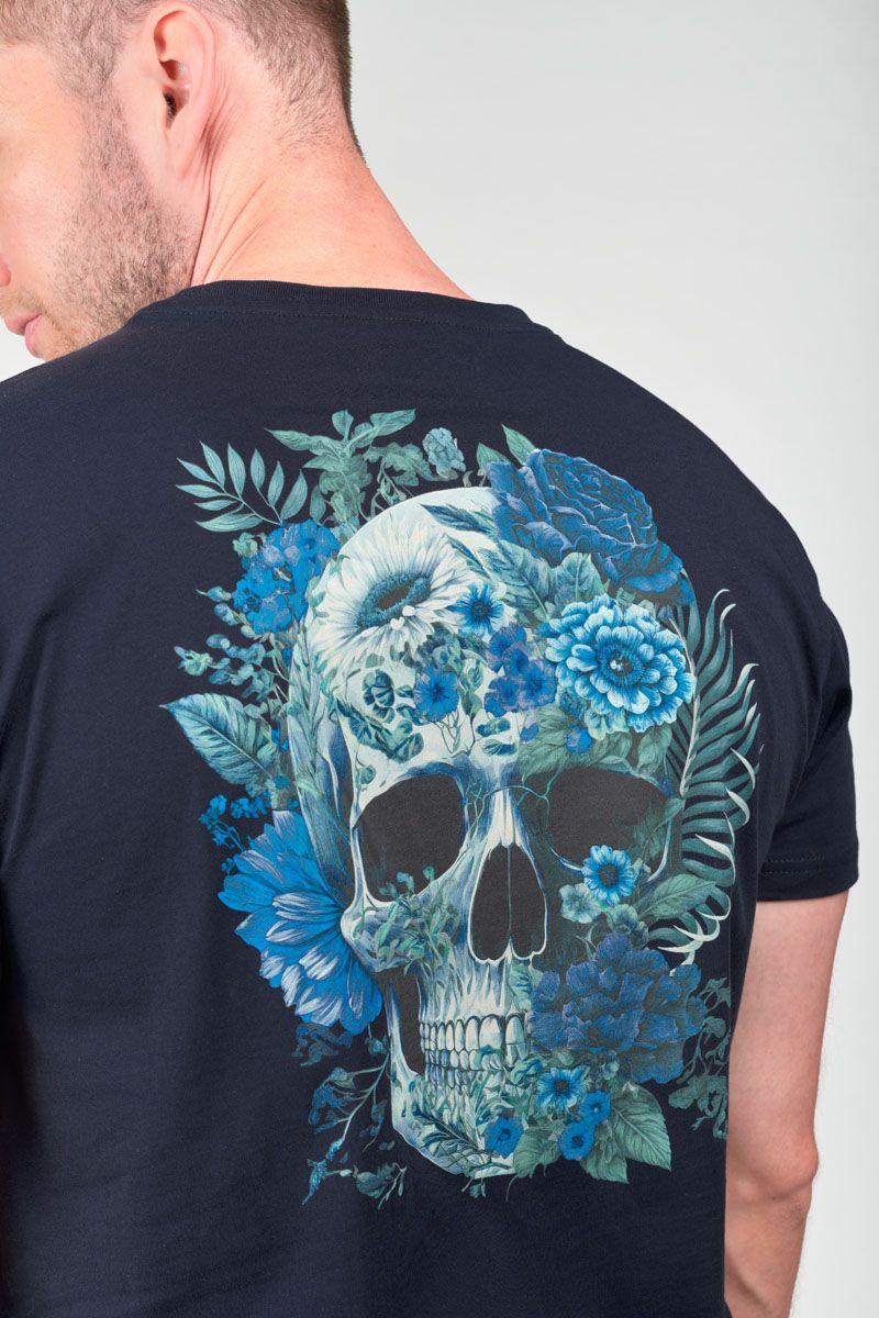 Le Temps Des Cerises T-shirt Santiago Bleu Marine Imprimé