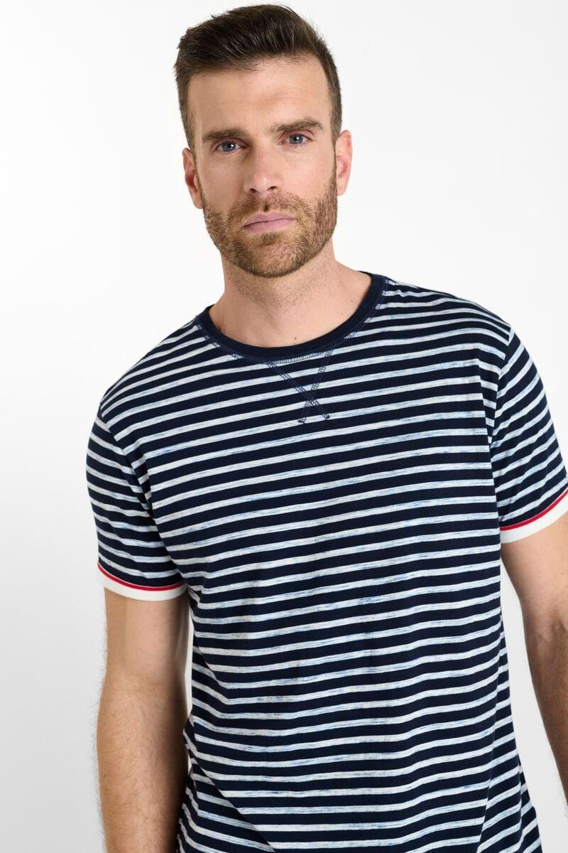 Le Temps Des Cerises T-shirt Sifar Bleu Marine à Rayures