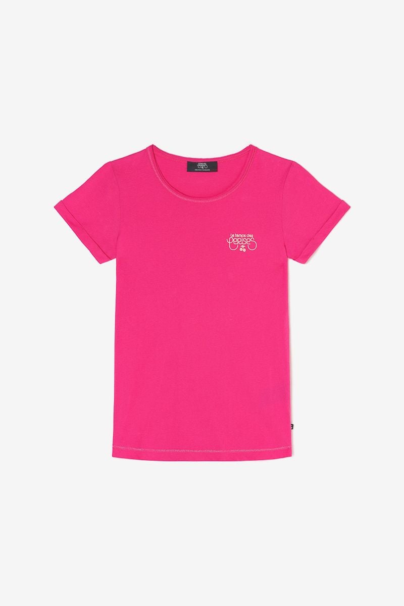 le temps des cerises T-shirt Smalltragi rose fushia