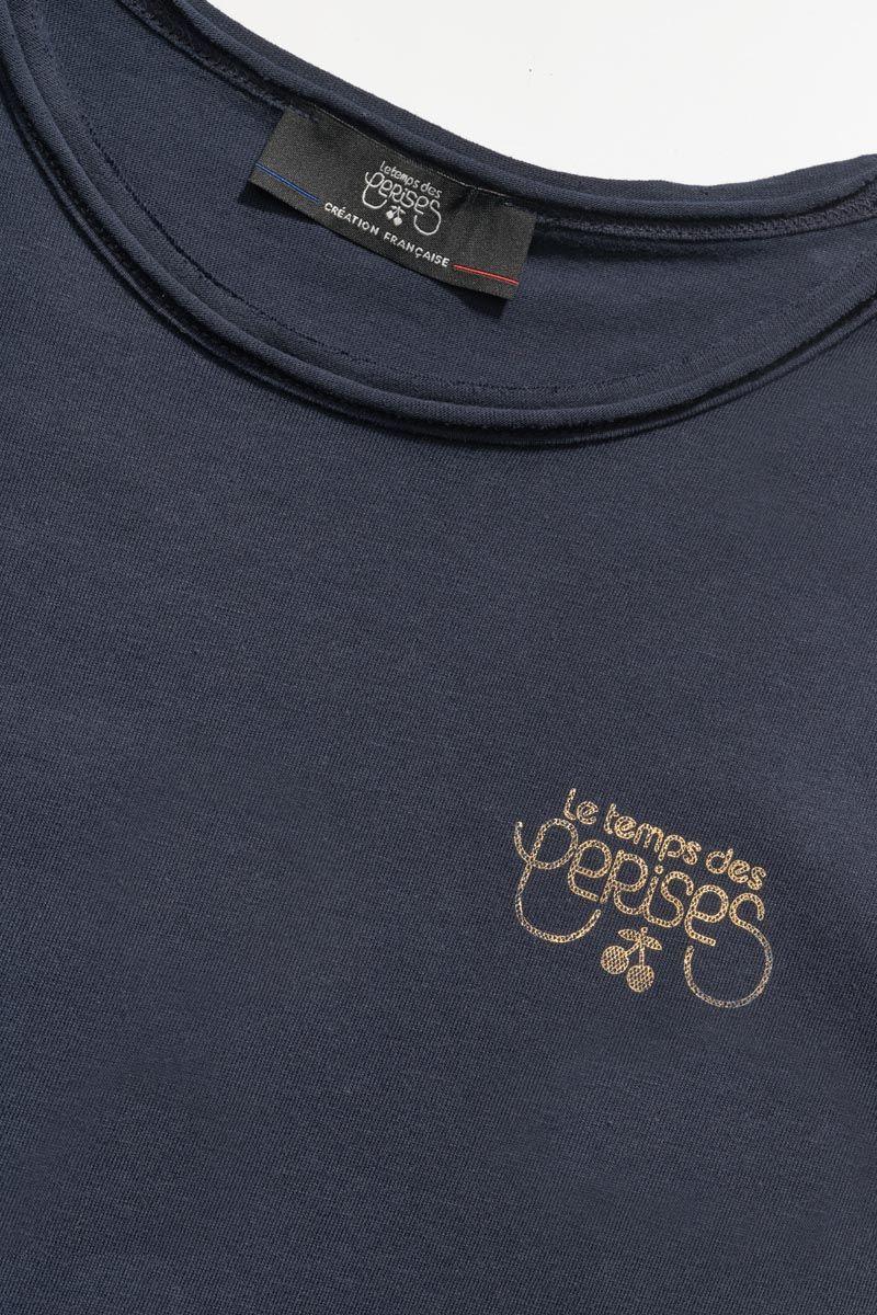 Le Temps Des Cerises T-shirt Smalltramegi Bleu Nuit