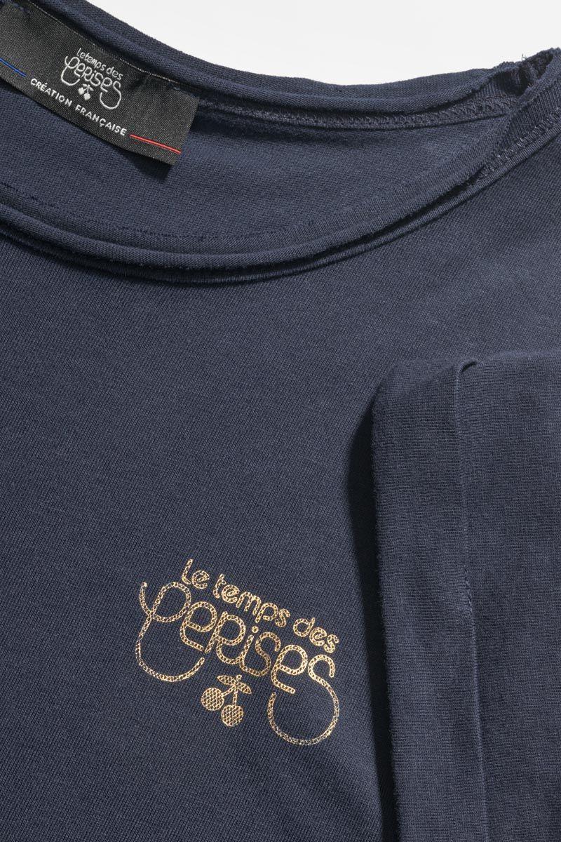 Le Temps Des Cerises T-shirt Smalltramegi Bleu Nuit