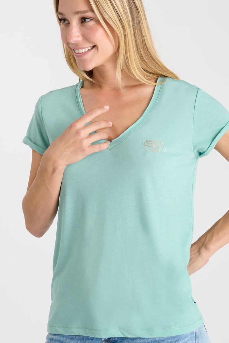 Le Temps Des Cerises T-shirt Smallvtrame Bleu Imprimé