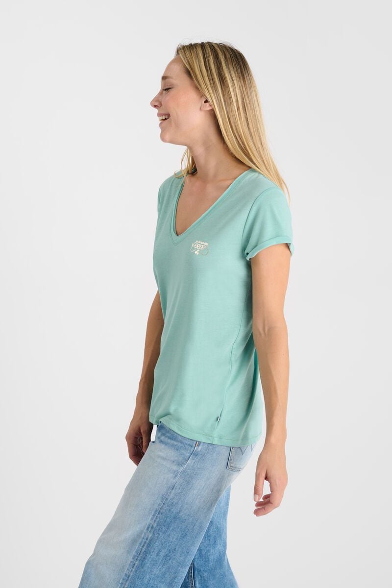 Le Temps Des Cerises T-shirt Smallvtrame Bleu Imprimé