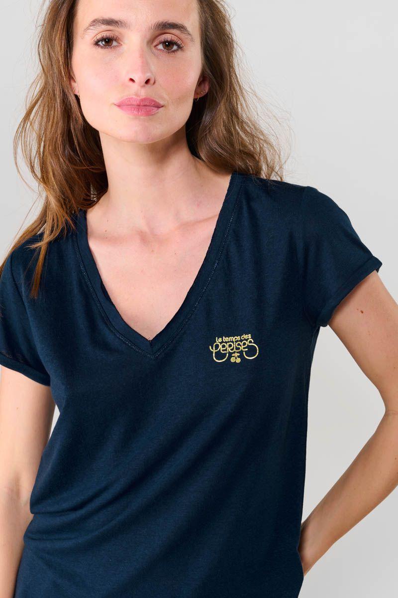 Le Temps Des Cerises T-shirt Smallvtrame Bleu Marine