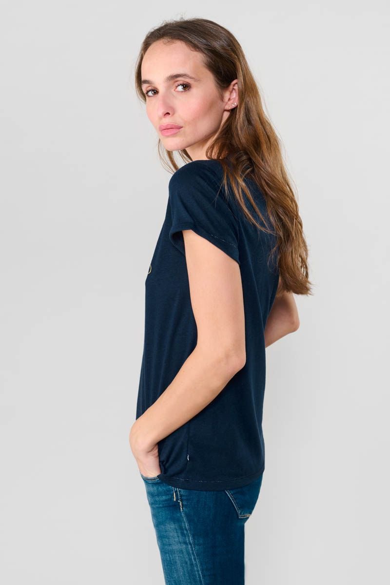 Le Temps Des Cerises T-shirt Smallvtrame Bleu Marine