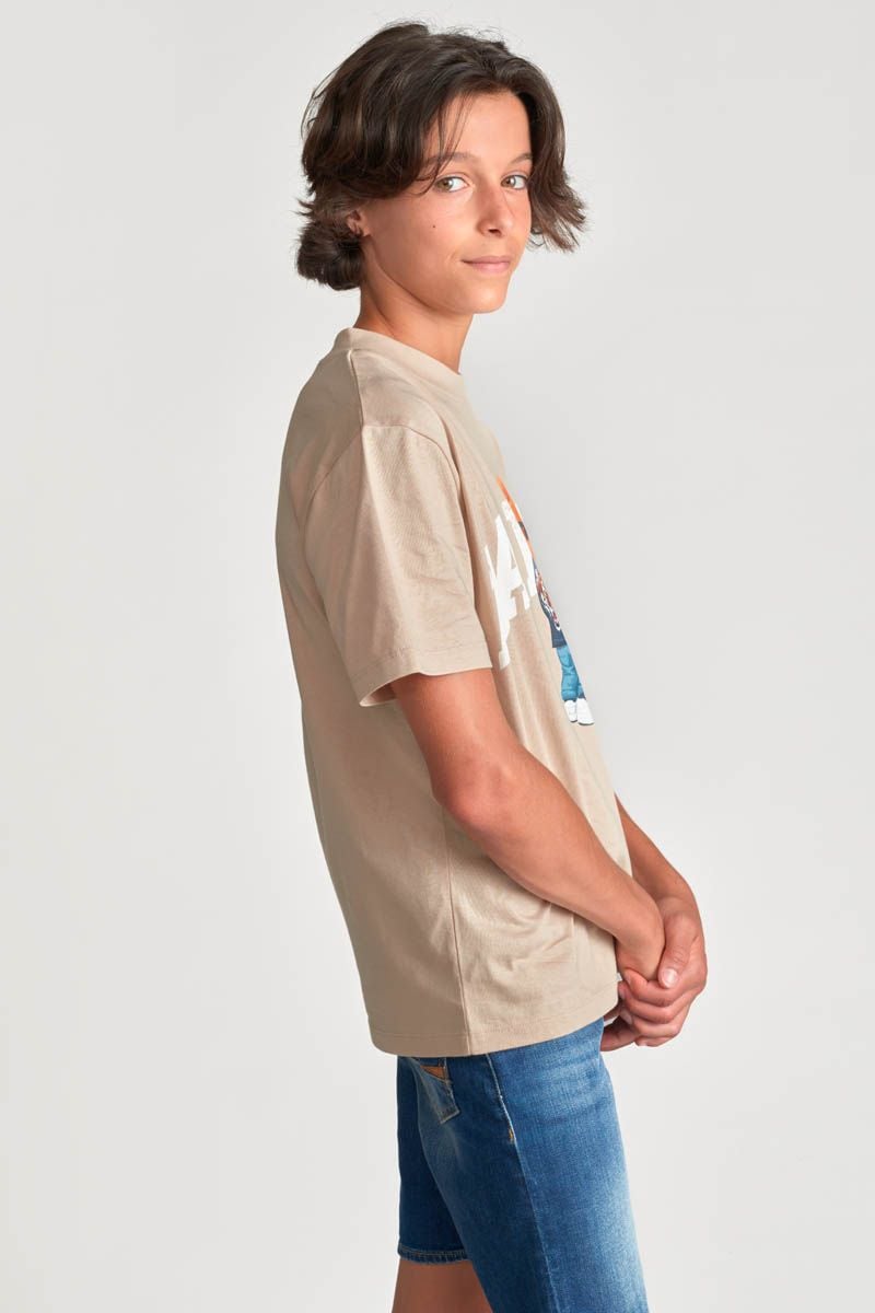 Le Temps Des Cerises T-shirt Stenleybo Beige Imprimé
