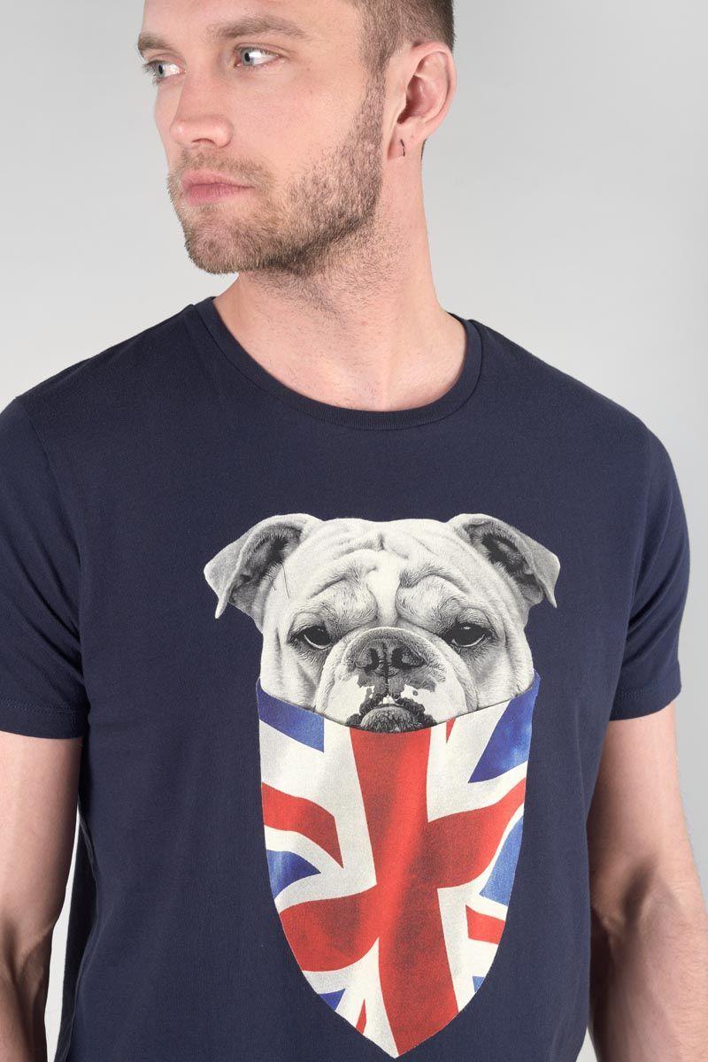 Le Temps Des Cerises T-shirt Vagrav Bleu Nuit Imprimé