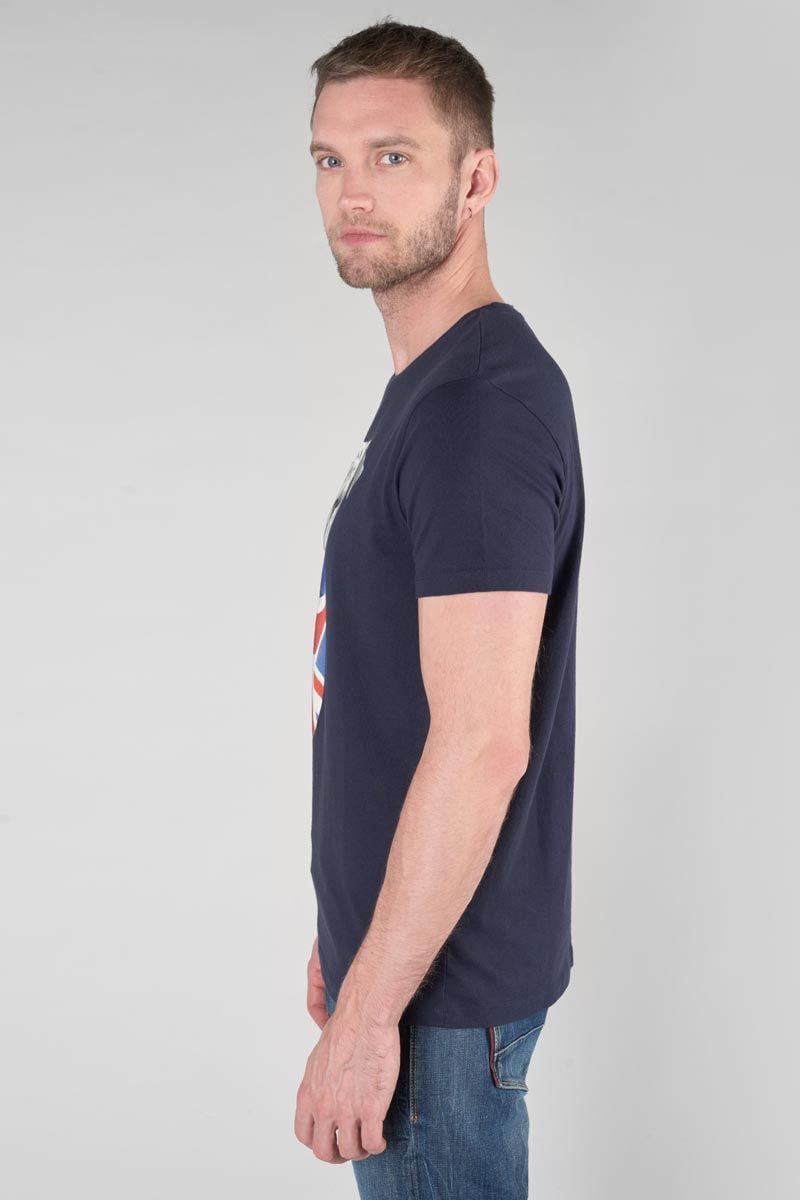 Le Temps Des Cerises T-shirt Vagrav Bleu Nuit Imprimé