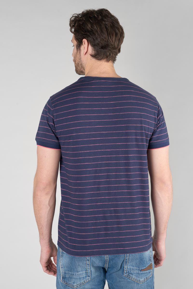 Le Temps Des Cerises T-shirt Velas Bleu Marine à Rayures
