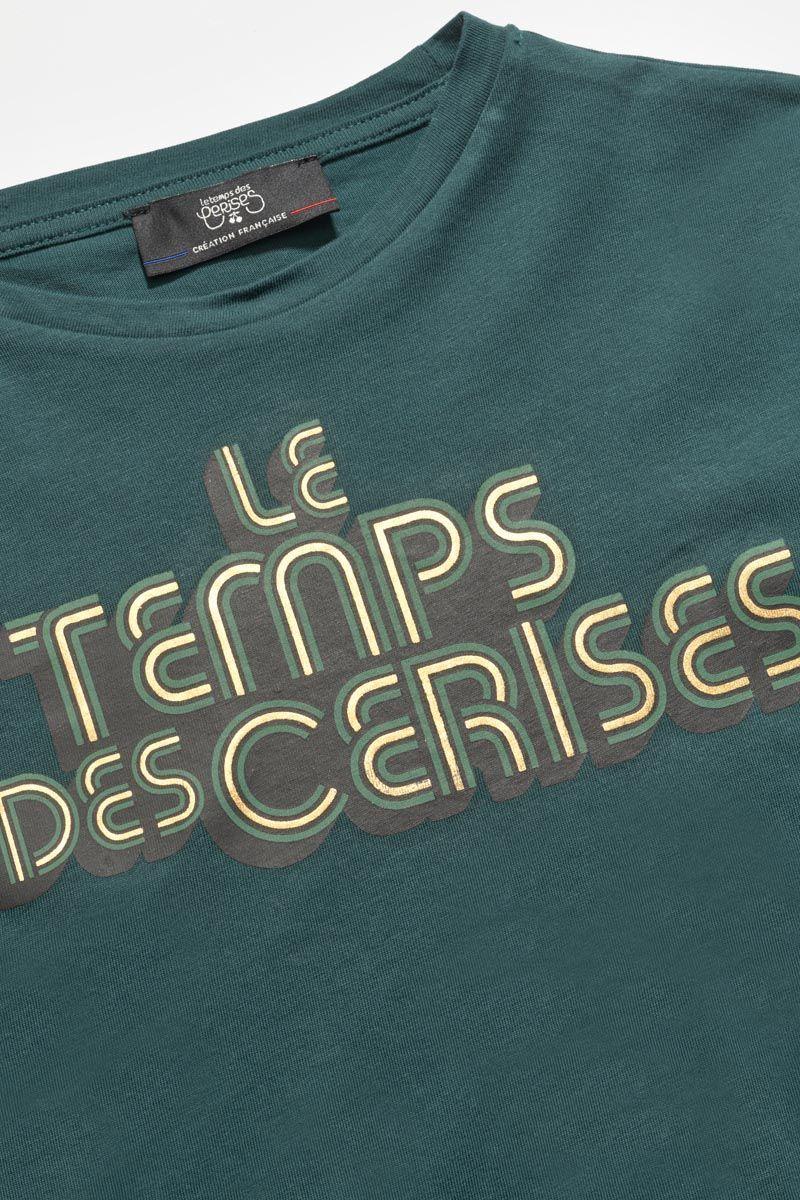 Le Temps Des Cerises Top Court Willergi Vert Bouteille