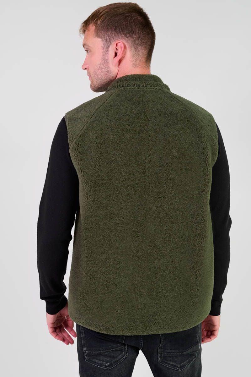 Le Temps Des Cerises Veste Bi-matière Sans Manches Rudy Kaki