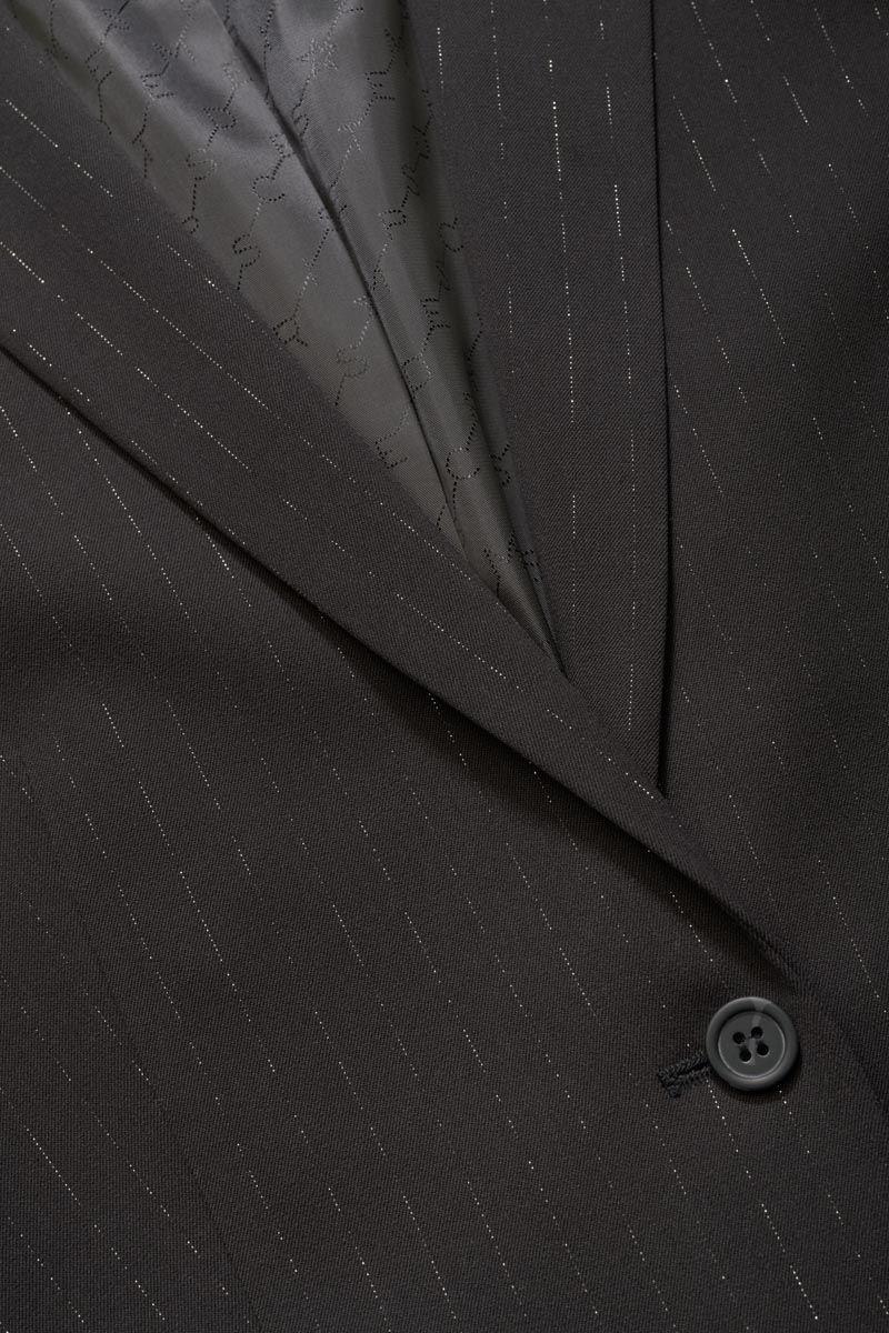 Le Temps Des Cerises Veste Blazer Neelagi Noire à Rayures