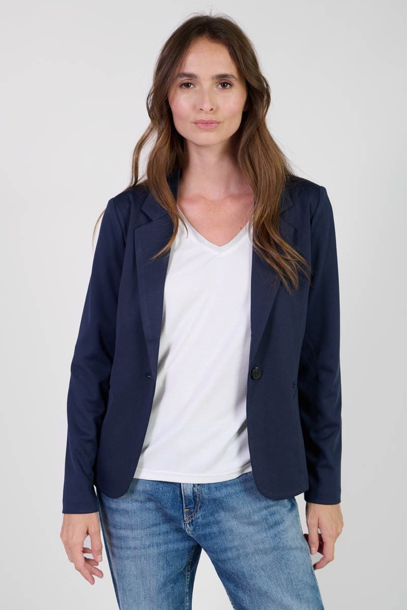 Le Temps Des Cerises Veste Blazer Oscar Bleu Marine