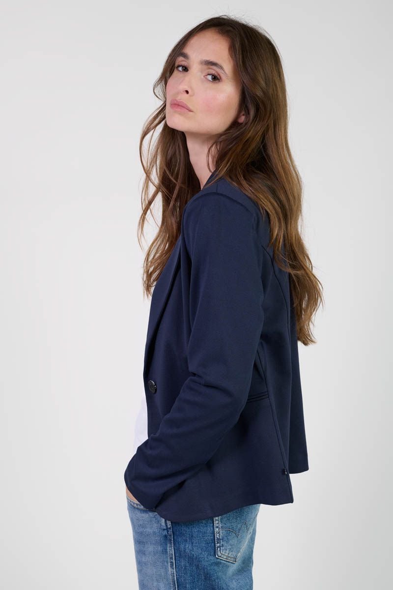 Le Temps Des Cerises Veste Blazer Oscar Bleu Marine