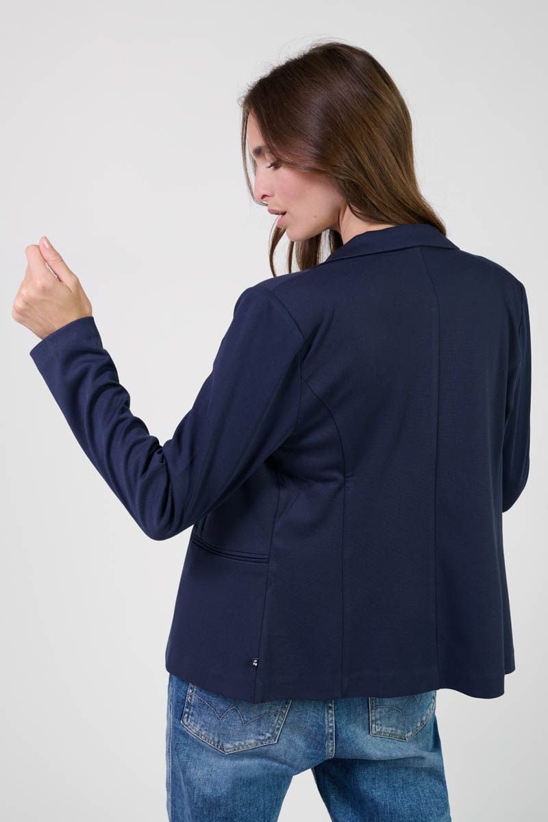 Le Temps Des Cerises Veste Blazer Oscar Bleu Marine