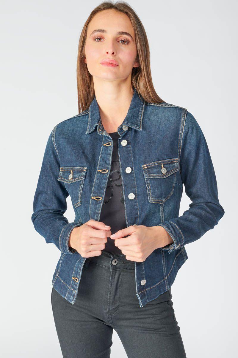 Le Temps Des Cerises Veste En Jeans Lilly Bleu Foncé