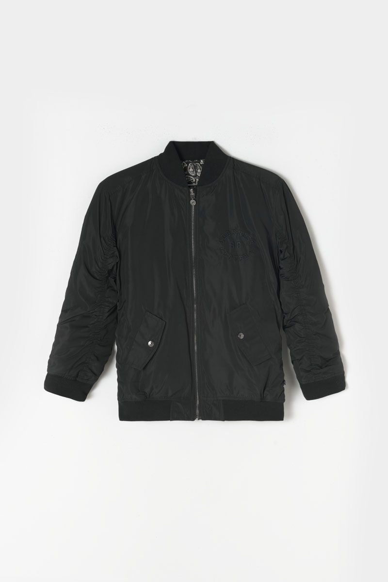 Le Temps Des Cerises Veste Réversible Argusgi Noir à Motif Cachemire