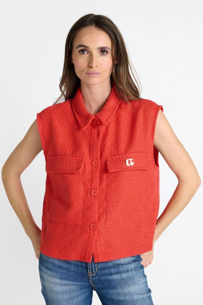 le temps des cerises Veste sans manches Arley orange