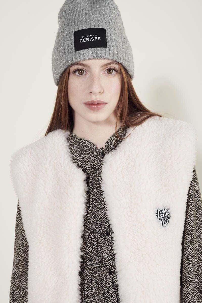 Le Temps Des Cerises Veste Sans Manches Okagi Crème