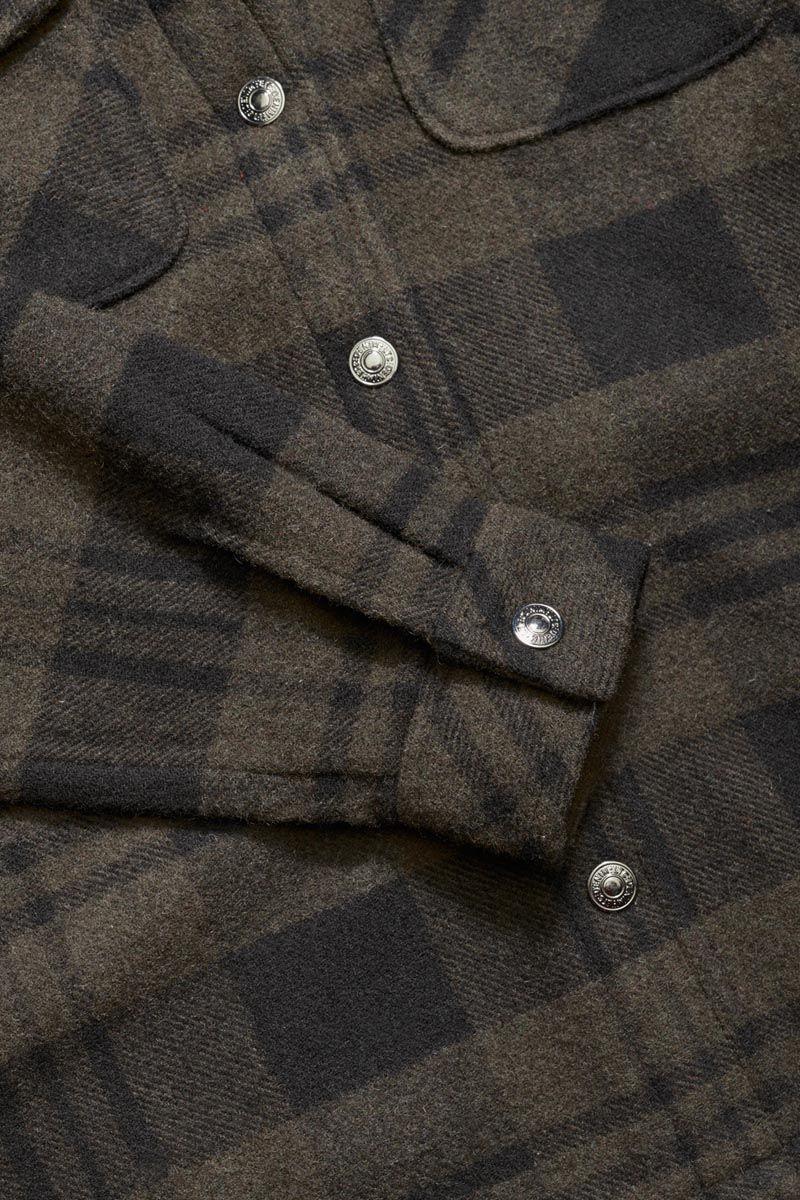 Le Temps Des Cerises Veste Surchemise Sashabo Kaki à Carreaux