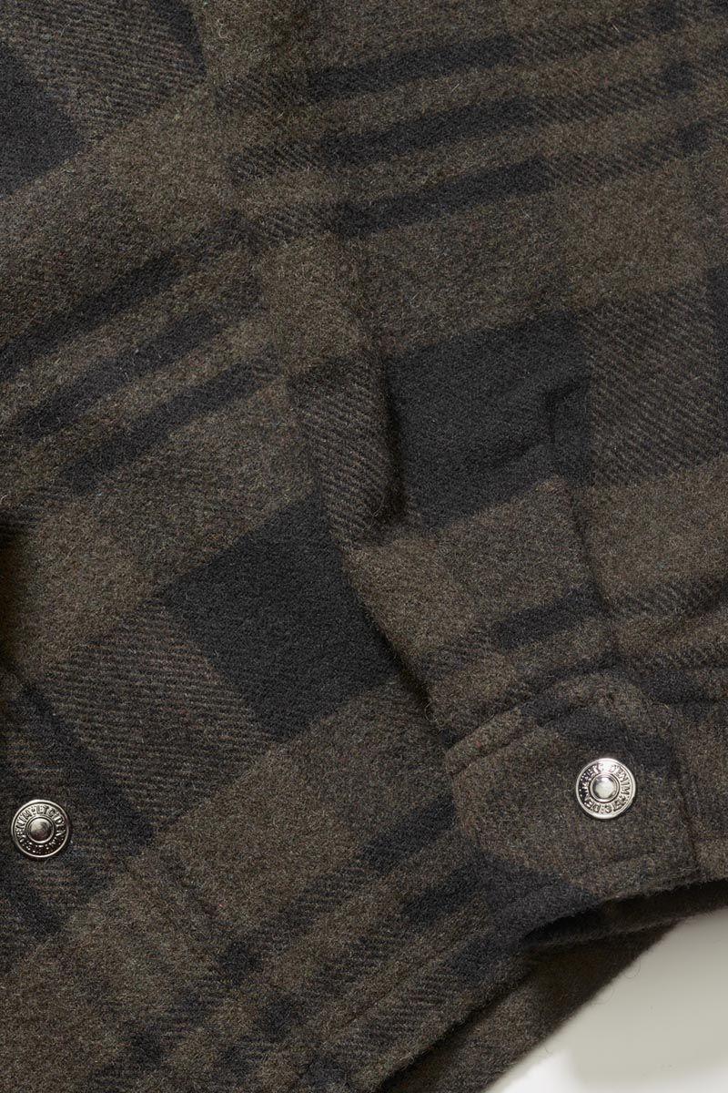 Le Temps Des Cerises Veste Surchemise Sashabo Kaki à Carreaux