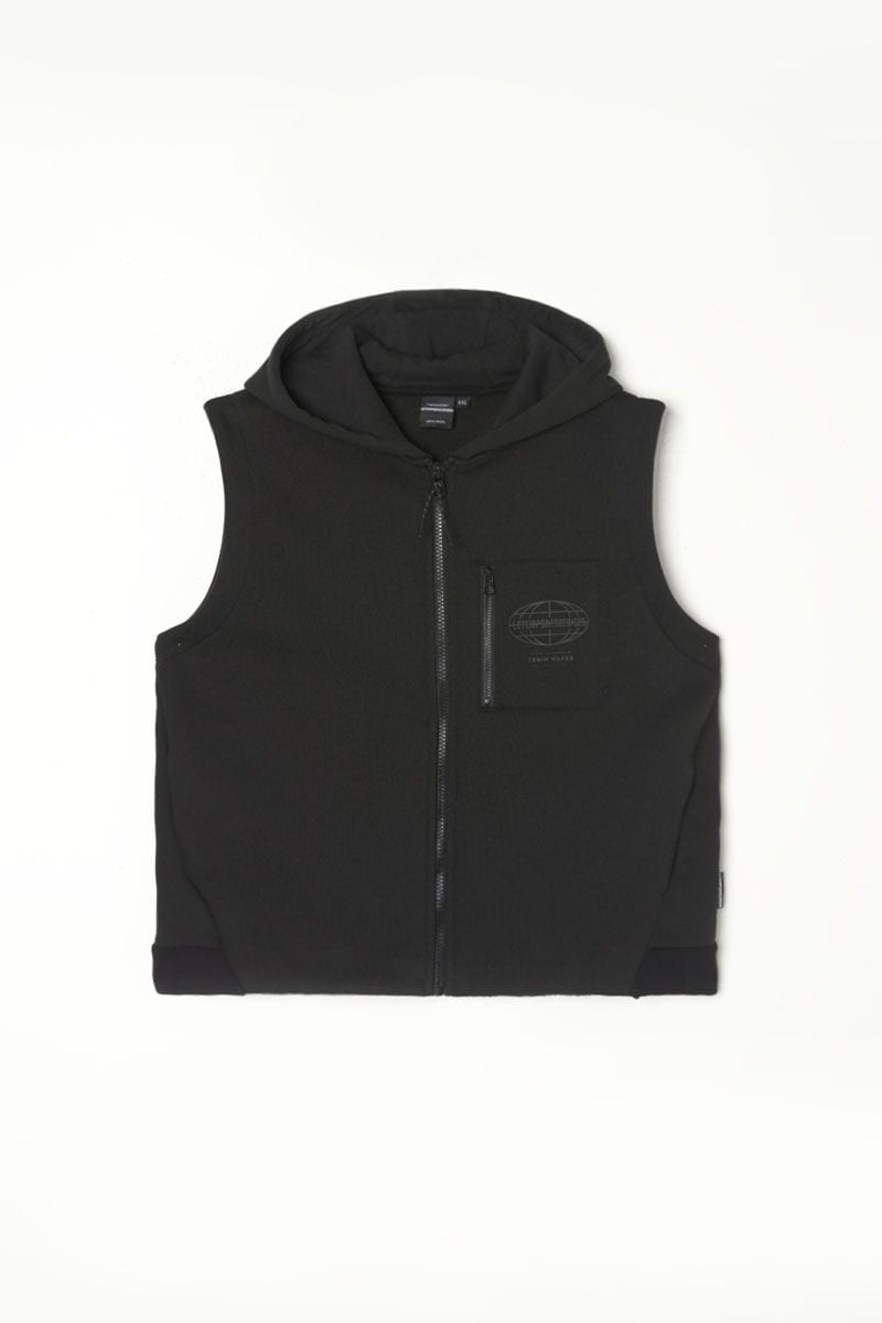 Le Temps Des Cerises Veste Zippée 2 En 1 Lawibo Noire