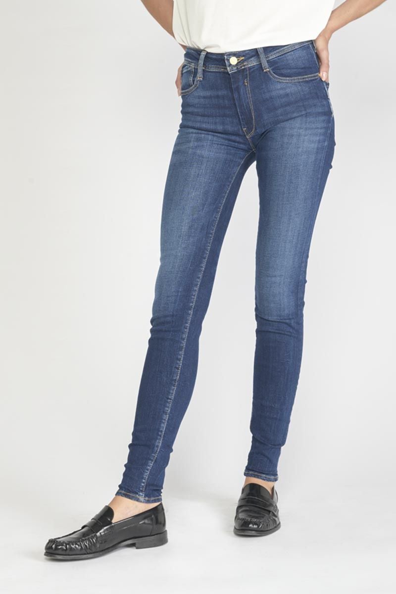 le temps des cerises Vivi pulp slim taille haute jeans bleu N°1