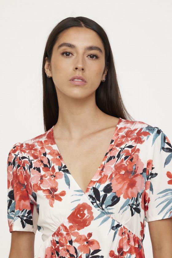 Lee Cooper Blouse MIZY Ivory AOP Flower