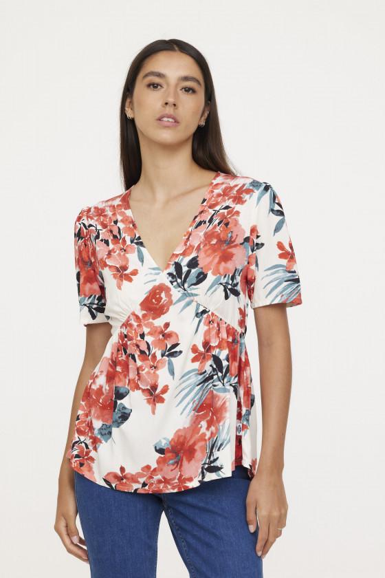 lee cooper Blouse MIZY Ivory AOP Flower