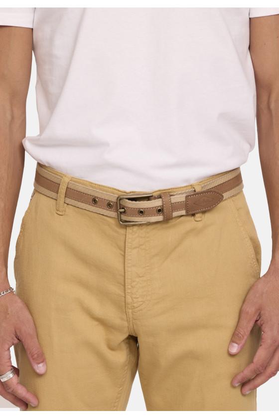 Lee Cooper Ceinture SAUL Ivoire