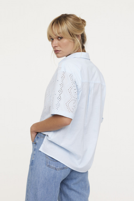 Lee Cooper Chemise DAMA Blue Grey