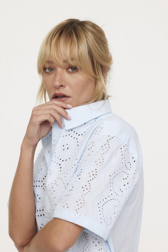 Lee Cooper Chemise DAMA Blue Grey