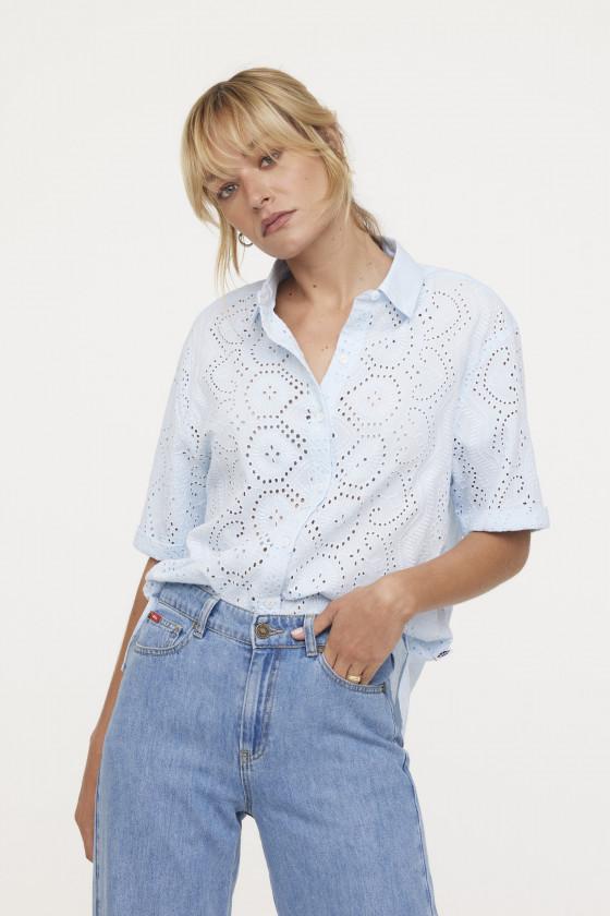lee cooper Chemise DAMA Blue Grey