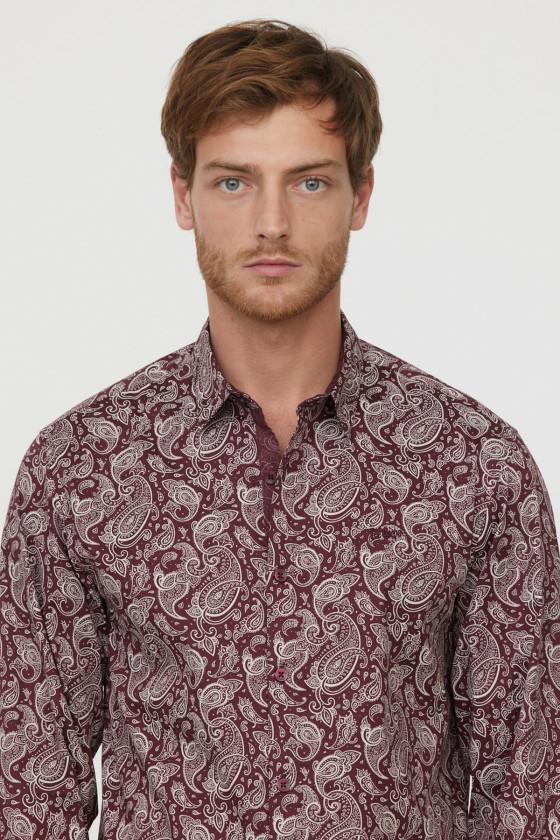 Lee Cooper Chemise Damir Red Brick