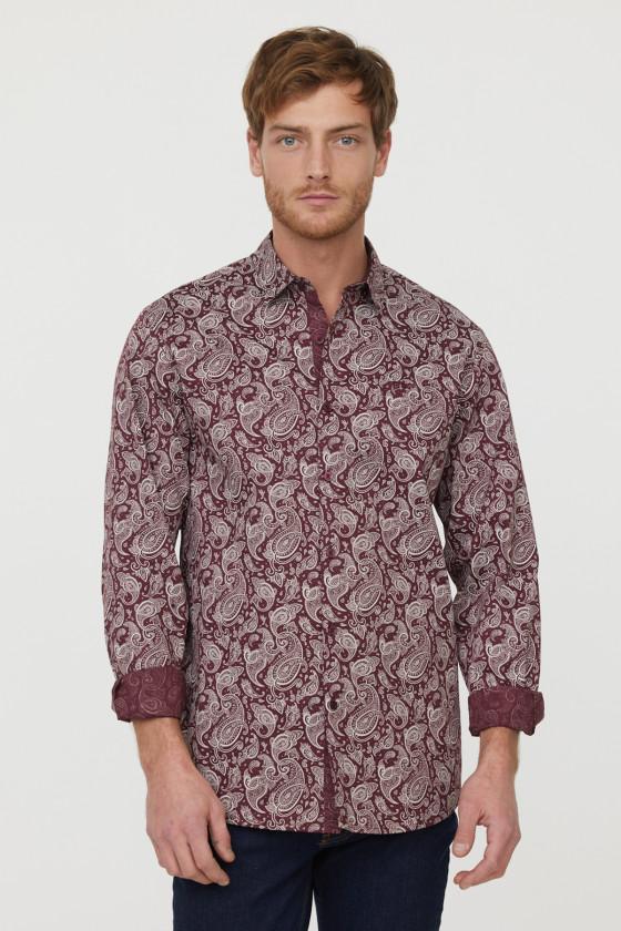 lee cooper Chemise Damir Red Brick