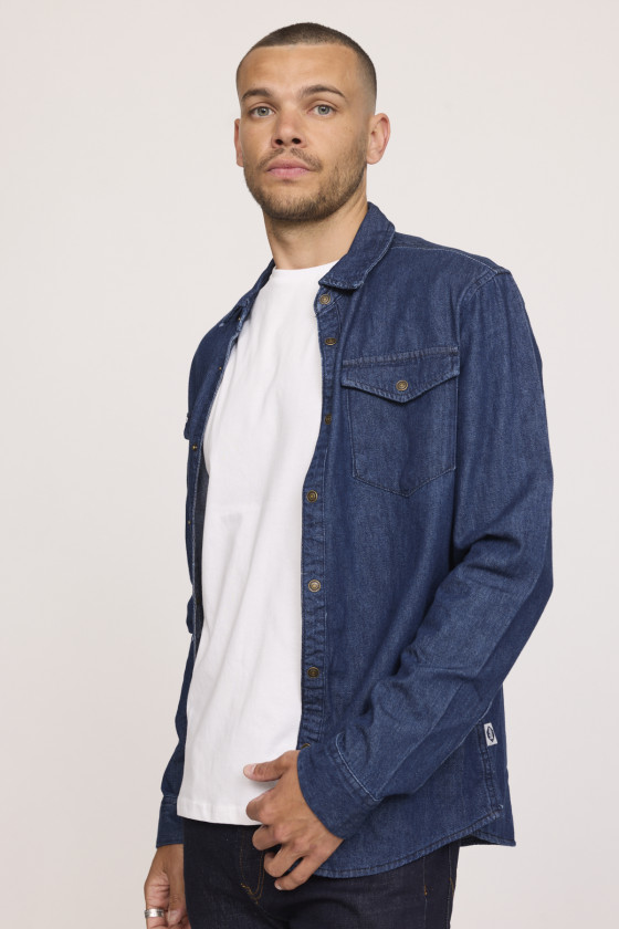 Lee Cooper Chemise DARILE Dark Medium Blue