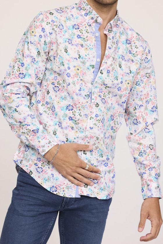 Lee Cooper Chemise DAVIS ML Blanche