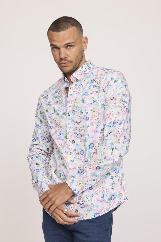 Lee Cooper Chemise DAVIS ML Blanche